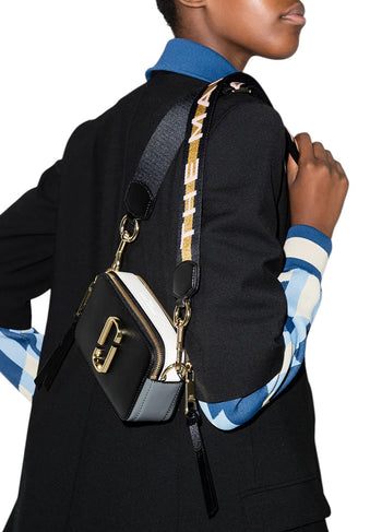 Marc Jacobs The Snapshot Logo Strap New Black Multi
