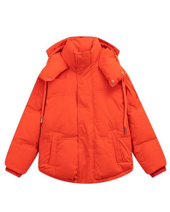 AMI Paris Ami de Coeur-Patch Padded Jacket Red