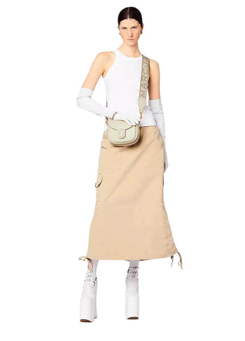 Marc Jacobs The J Marc Small Saddle Bag Cloud White
