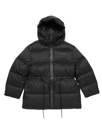 Acne Studios Hooded puffer coat Black