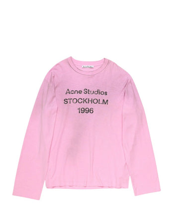 Acne Studios Stamp Logo Long Sleeve Candy Pink