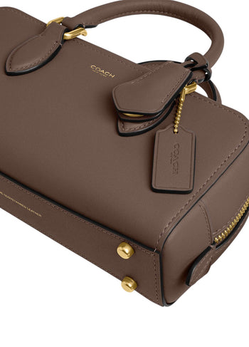 Coach Bowery Satchel 22 Dark Stone