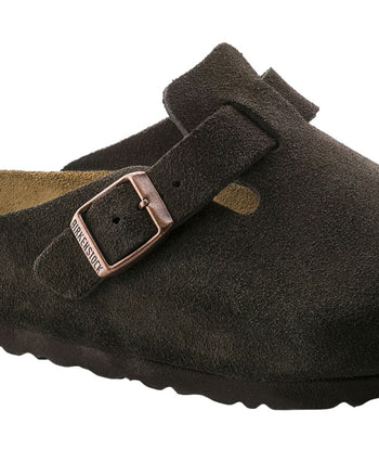 Birkenstock Boston Soft Footbed Suede Leather Mocha