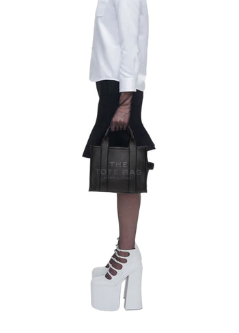 Marc Jacobs Leather Mini Tote Bag Black