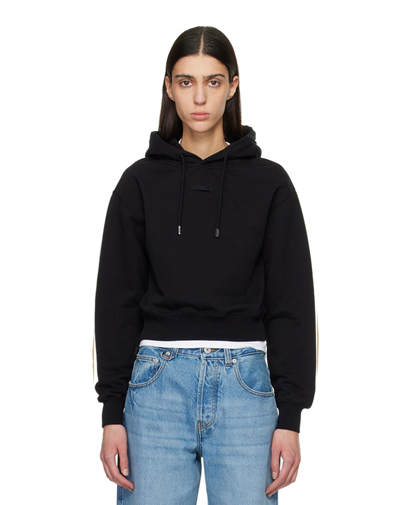 Jacquemus The Gros Grain Hoodie Black