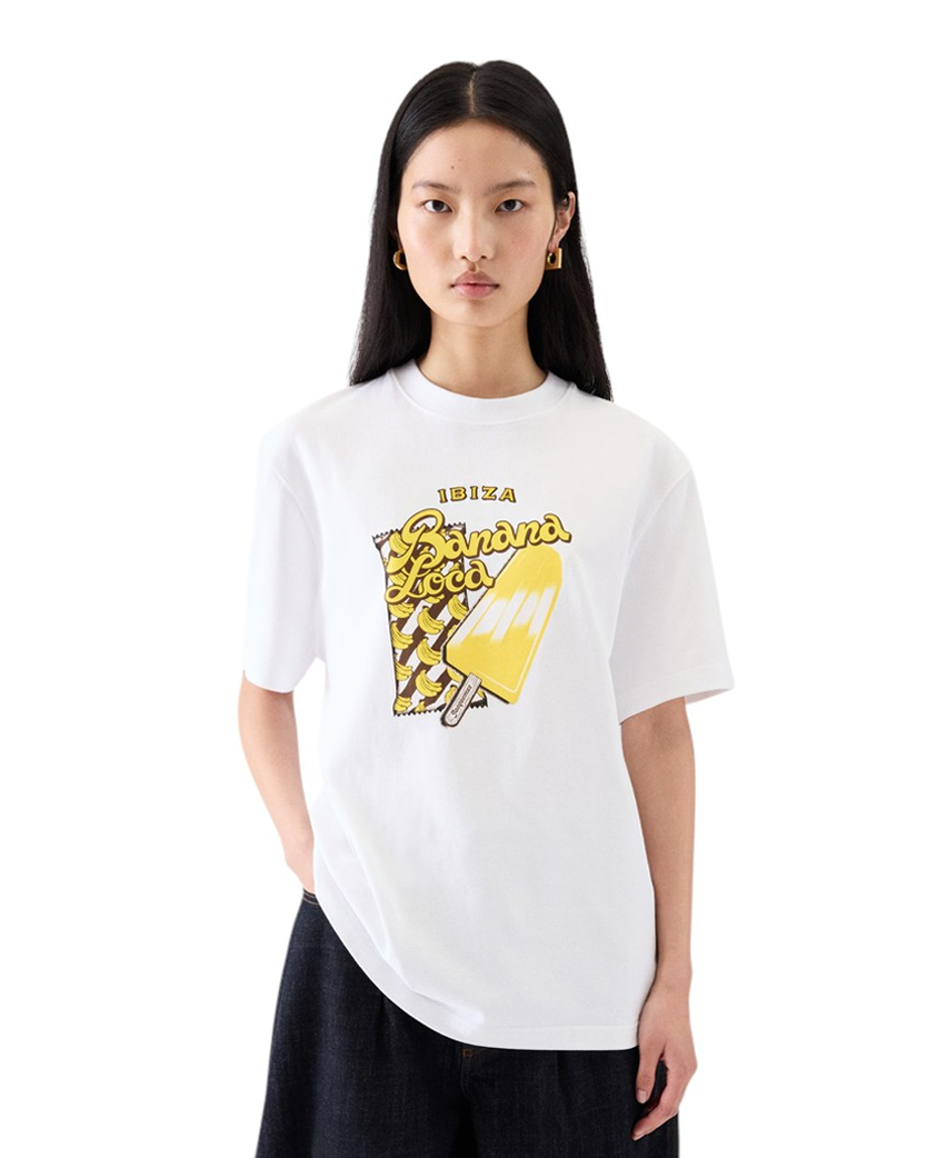 Jacquemus The Ibiza Banana T-Shirt White