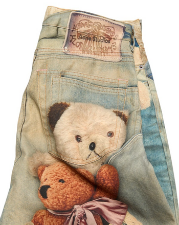 Acne Studios Teddy Bear Loose FIt 1981 Jeans Mid Blue
