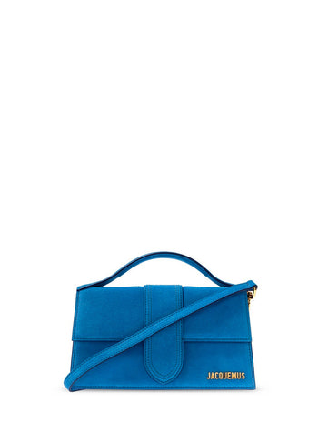 Jacquemus Le Bambino Grand Suede Bag Blue
