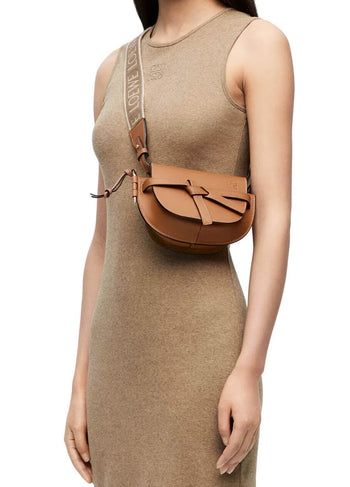 Loewe Mini Gate Dual Bag Soft Calfskin Tan