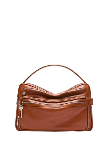Acne Studios Camero Camera Shoulder Bag Cognac Brown