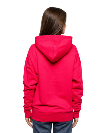 Isabel Marant Étoile Mansel flocked-logo hoodie Neon Pink