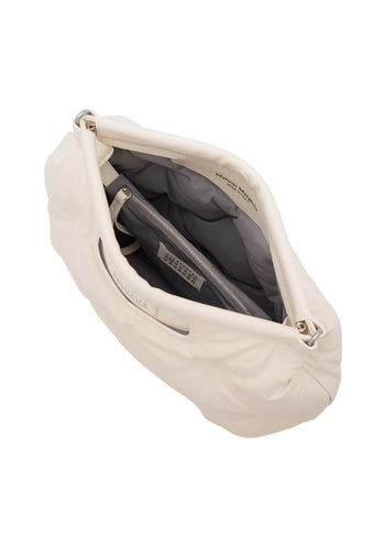 Maison Margiela Glam Slam Medium leather shoulder bag White