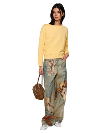 Acne Studios Teddy Bear Loose FIt 1981 Jeans Mid Blue