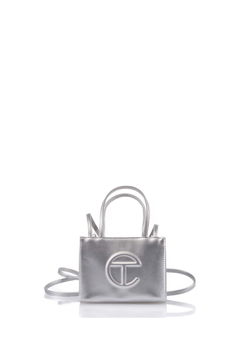 Telfar Small Shopping Bag Silver