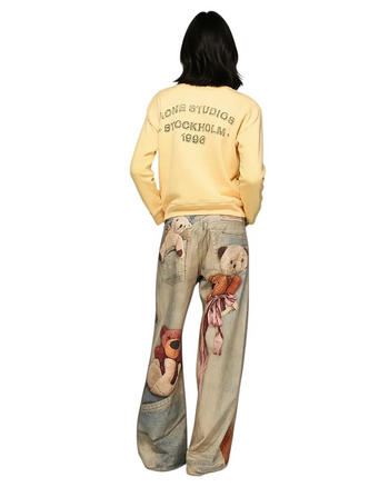 Acne Studios Teddy Bear Loose FIt 1981 Jeans Mid Blue