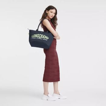 Longchamp Le Pliage University Collection L Tote Bag Navy