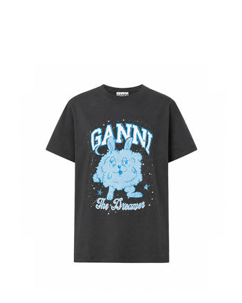GANNI Dream Bunny T-Shirt Grey