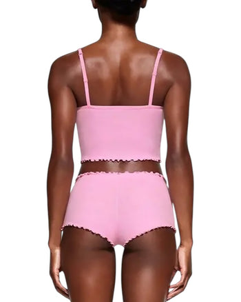 Skims Logo Pointelle Cami Bubble Gum