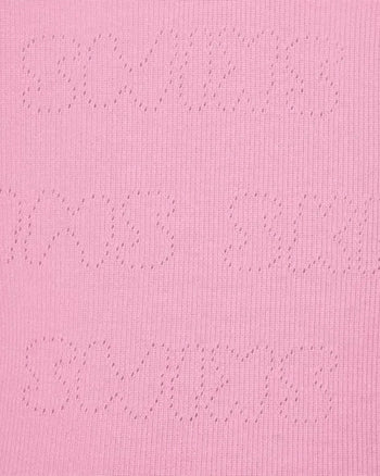 Skims Logo Pointelle Mini Short Bubble Gum