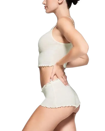 Skims Logo Pointelle Cami Marble