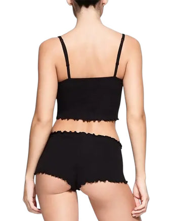 Skims Logo Pointelle Cami Onyx