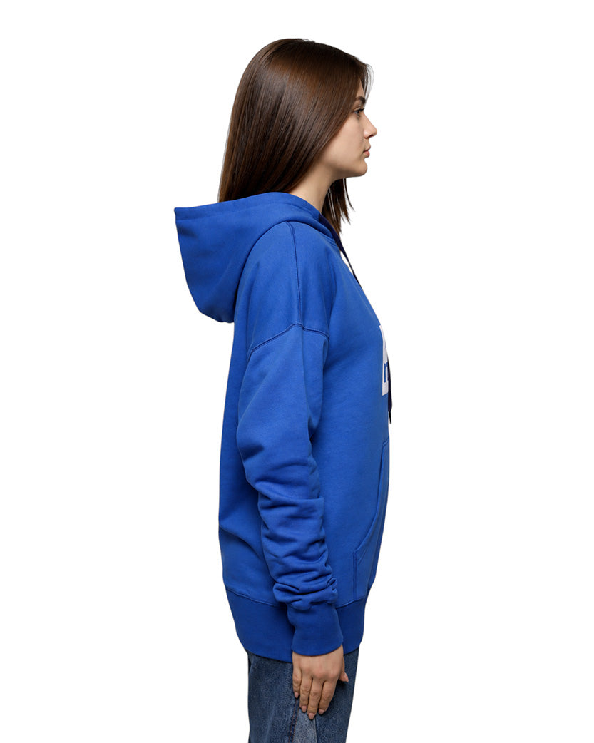 Isabel Marant Étoile Mansel flocked-logo hoodie Blue