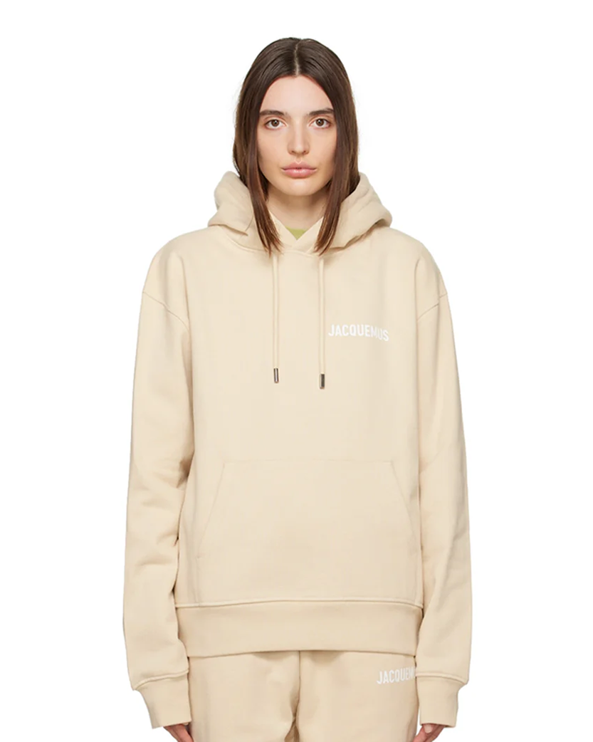 Jacquemus Le Sweatshirt Hoodie Beige