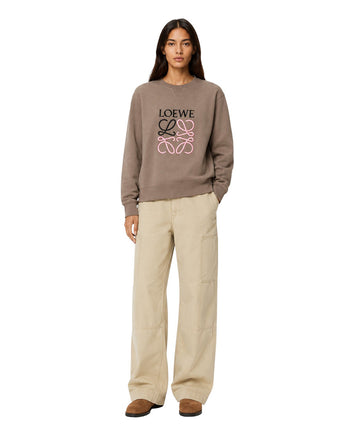Loewe Anagram Sweatshirt Coffee