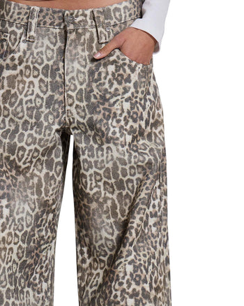 Jaded London Leopard Fade Colossus Jeans