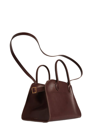 The Row Soft Margaux 10 Bag in Leather Amaranto