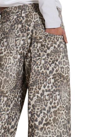 Jaded London Leopard Fade Colossus Jeans