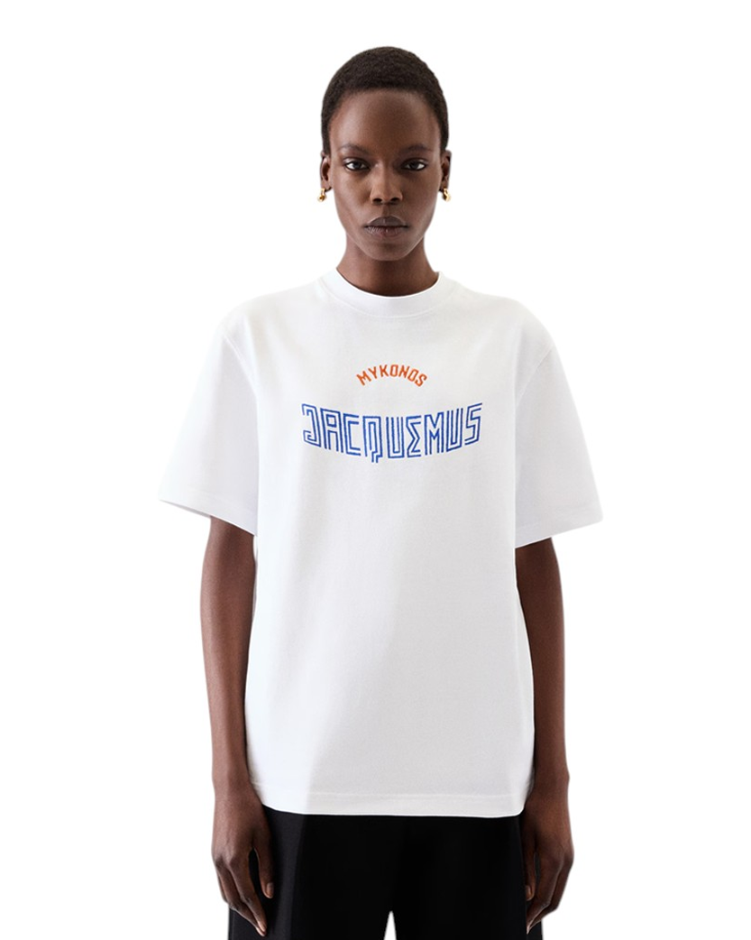 Jacquemus The Mykonos Coffee T-Shirt White