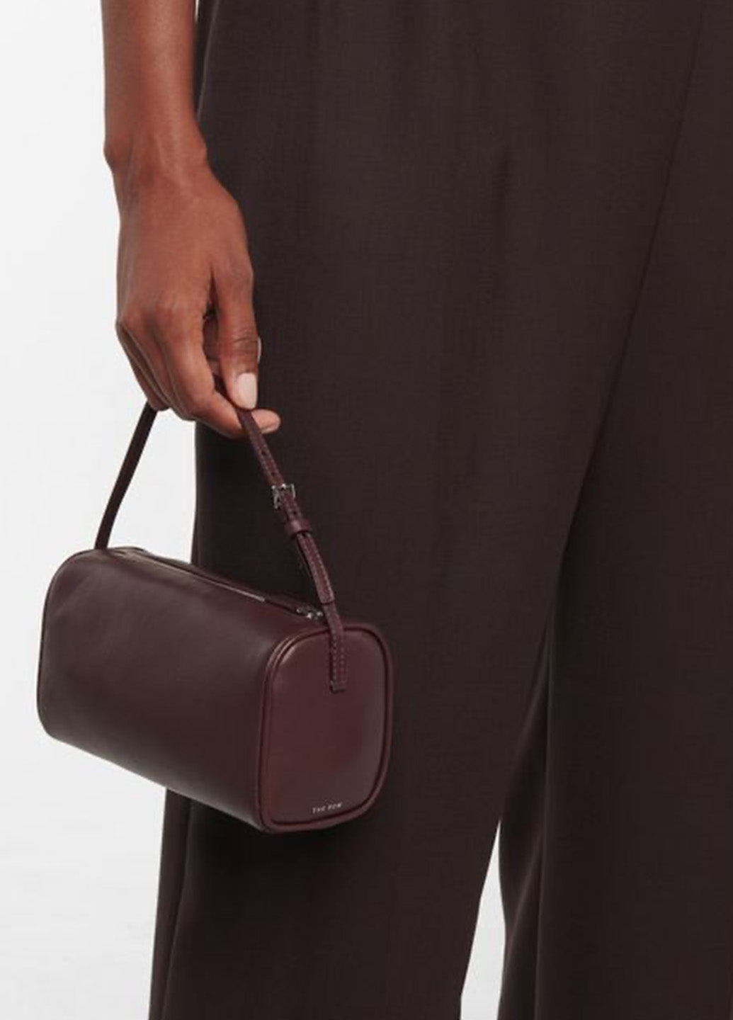 The Row 90's Bag in Leather Burnt Wood