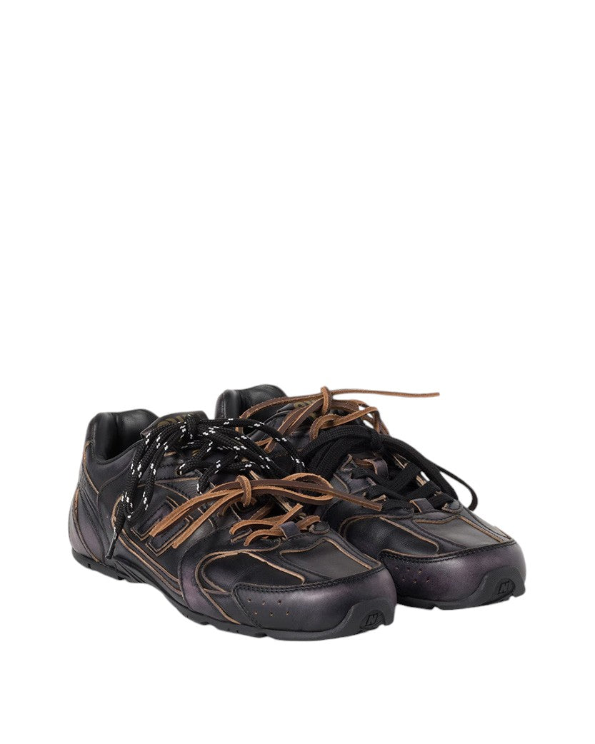 New Balance X Miu Miu 530 SL Leather Sneakers Black