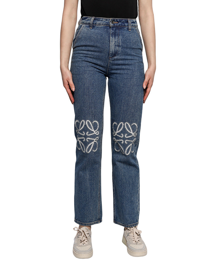 Loewe Anagram Jeans Denim Blue