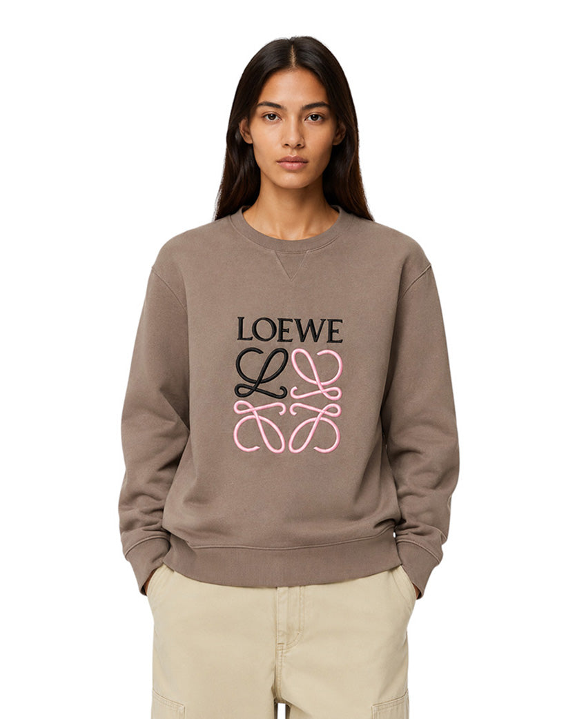 Loewe Anagram Sweatshirt Coffee
