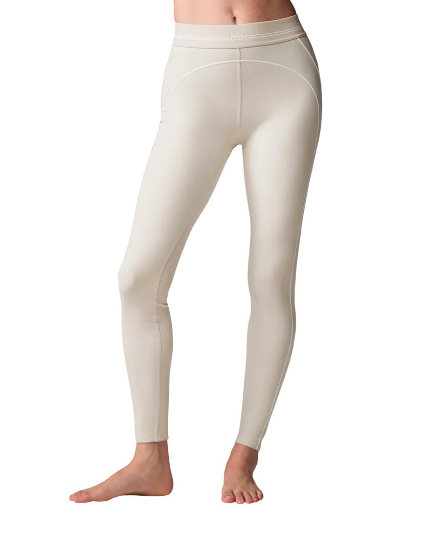 Alo Yoga Airbrush High-Waist Heart Throb Legging Beige