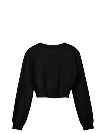 Rest&Recreation RR Crop Knit Cardigan Black