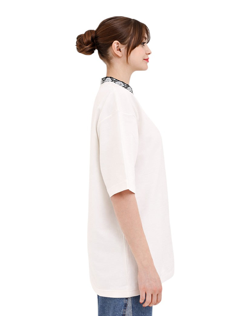 Acne Studios Eternal Rib Face Tee Optic White