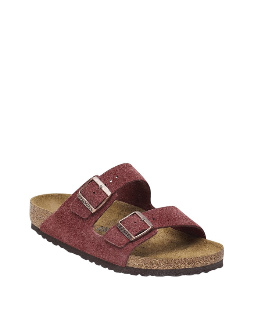 Birkenstock Arizona Suede Leather Burgundy
