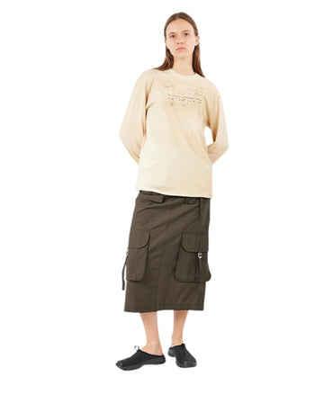 Acne Studios Printed Long Sleeve Sand Beige