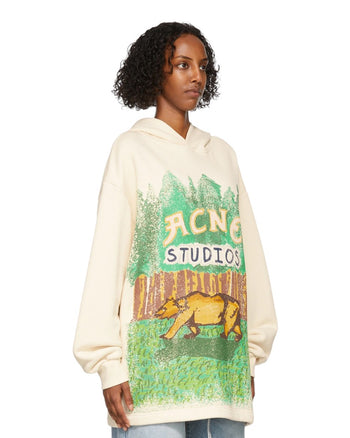 Acne Studios Printed cotton hoodie