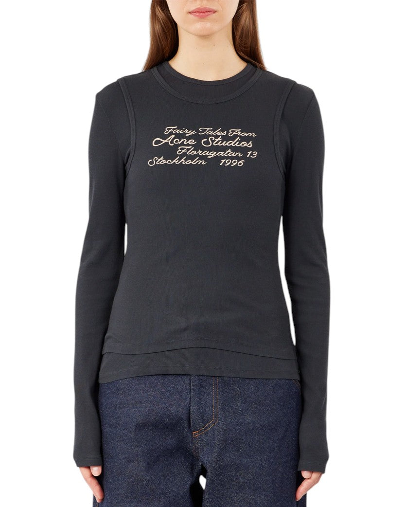 Acne Studios Layered long-sleeve T-shirt Black