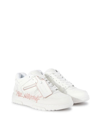 Off White Out Of Office 'For Walking' Sneakers White-Pink