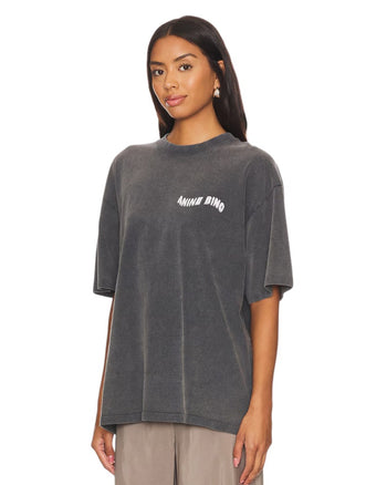 Anine Bing Kent Love T-shirt Washed Black