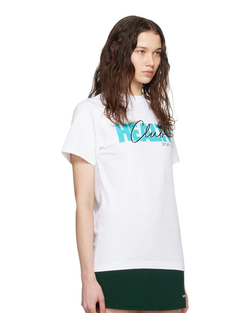 Sporty & Rich 80s Club T-Shirt White/Dolphin