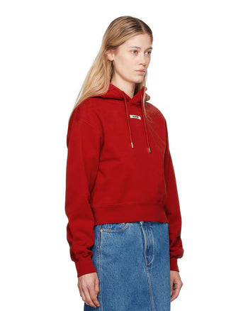 Jacquemus The Gros Grain Hoodie Red