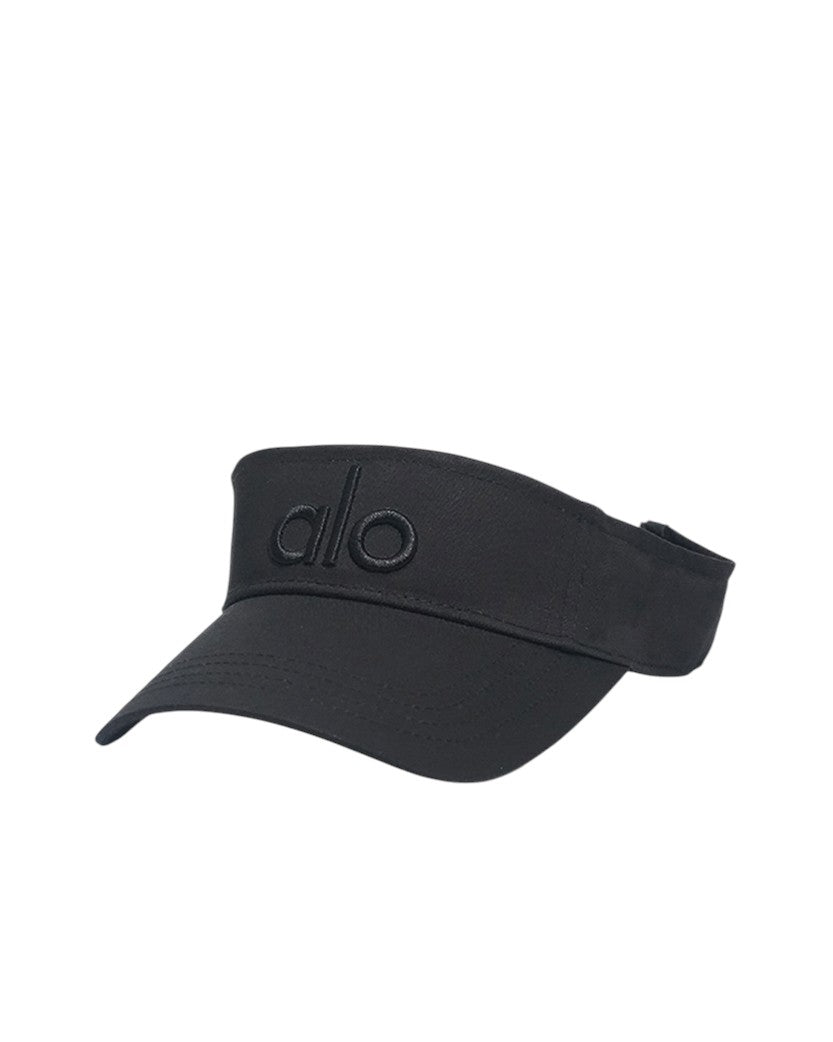 Alo Yoga Logo Solar Visor Black