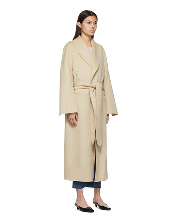 Toteme Robe Coat Eggnog