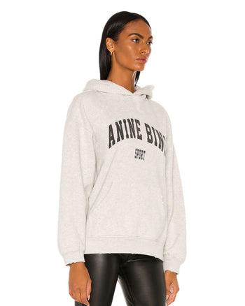 Anine Bing Harvey Hoodie Heather Grey